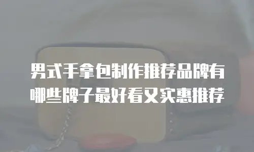 男式手拿包制作推荐品牌有哪些牌子最好看又实惠推荐