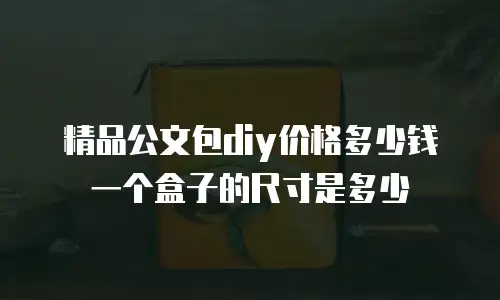 精品公文包diy价格多少钱一个盒子的尺寸是多少