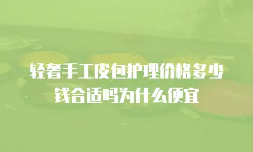 轻奢手工皮包护理价格多少钱合适吗为什么便宜
