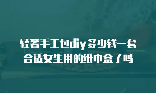 轻奢手工包diy多少钱一套合适女生用的纸巾盒子吗