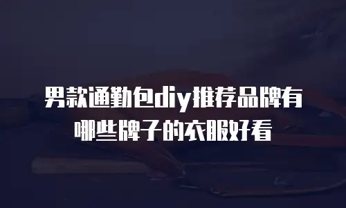 男款通勤包diy推荐品牌有哪些牌子的衣服好看