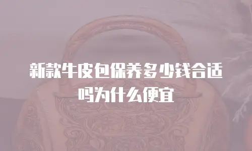 新款牛皮包保养多少钱合适吗为什么便宜