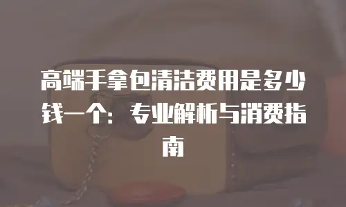 高端手拿包清洁费用是多少钱一个：专业解析与消费指南