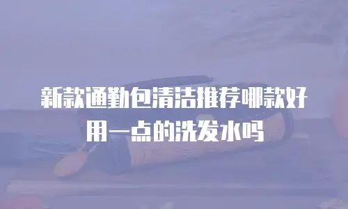 新款通勤包清洁推荐哪款好用一点的洗发水吗