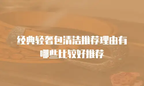 经典轻奢包清洁推荐理由有哪些比较好推荐
