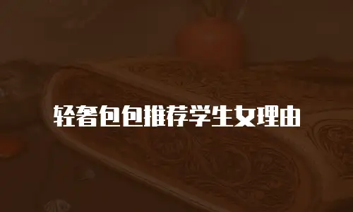 轻奢包包推荐学生女理由