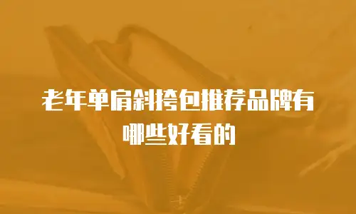老年单肩斜挎包推荐品牌有哪些好看的