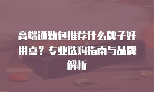 高端通勤包推荐什么牌子好用点？专业选购指南与品牌解析