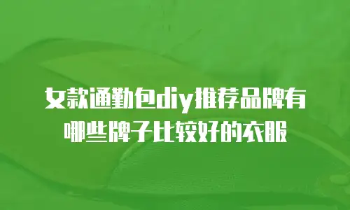 女款通勤包diy推荐品牌有哪些牌子比较好的衣服