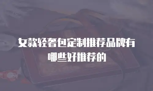 女款轻奢包定制推荐品牌有哪些好推荐的