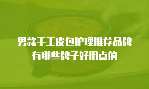 男款手工皮包护理推荐品牌有哪些牌子好用点的
