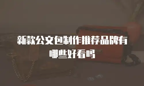 新款公文包制作推荐品牌有哪些好看吗