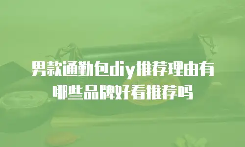 男款通勤包diy推荐理由有哪些品牌好看推荐吗