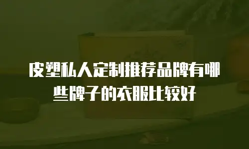 皮塑私人定制推荐品牌有哪些牌子的衣服比较好