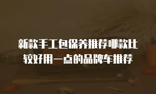 新款手工包保养推荐哪款比较好用一点的品牌车推荐