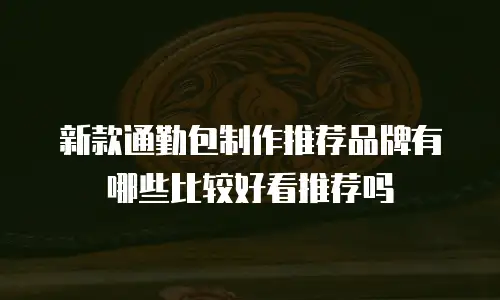 新款通勤包制作推荐品牌有哪些比较好看推荐吗