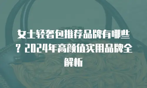女士轻奢包推荐品牌有哪些？2024年高颜值实用品牌全解析