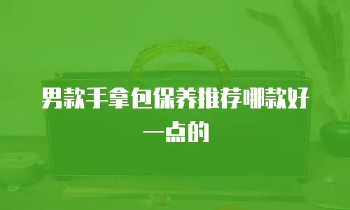 男款手拿包保养推荐哪款好一点的