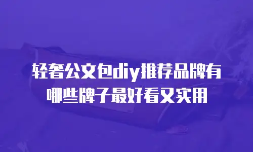轻奢公文包diy推荐品牌有哪些牌子最好看又实用