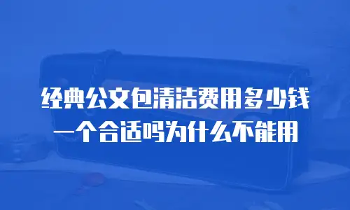 经典公文包清洁费用多少钱一个合适吗为什么不能用