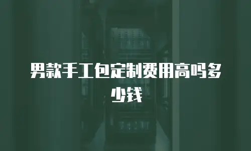 男款手工包定制费用高吗多少钱