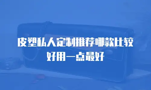 皮塑私人定制推荐哪款比较好用一点最好
