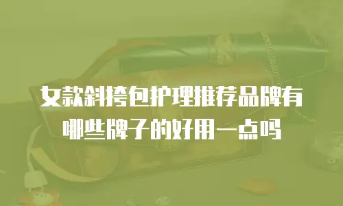 女款斜挎包护理推荐品牌有哪些牌子的好用一点吗