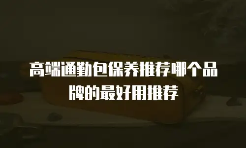 高端通勤包保养推荐哪个品牌的最好用推荐