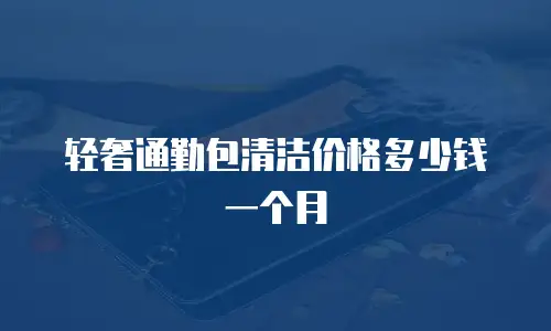 轻奢通勤包清洁价格多少钱一个月