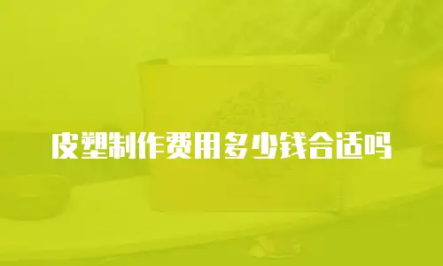 皮塑制作费用多少钱合适吗
