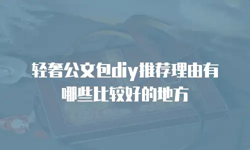 轻奢公文包diy推荐理由有哪些比较好的地方