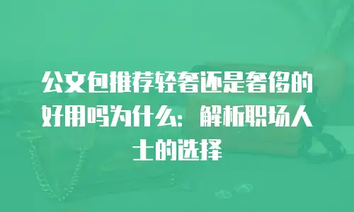 公文包推荐轻奢还是奢侈的好用吗为什么：解析职场人士的选择