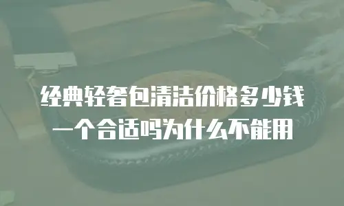 经典轻奢包清洁价格多少钱一个合适吗为什么不能用