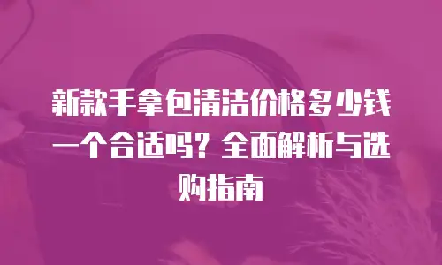 新款手拿包清洁价格多少钱一个合适吗？全面解析与选购指南