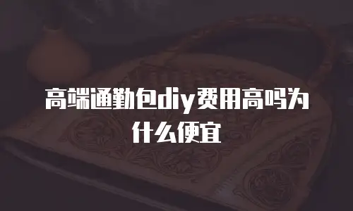 高端通勤包diy费用高吗为什么便宜
