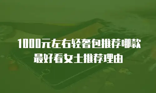 1000元左右轻奢包推荐哪款最好看女士推荐理由