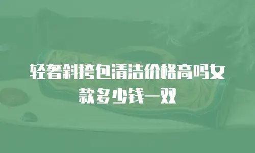 轻奢斜挎包清洁价格高吗女款多少钱一双