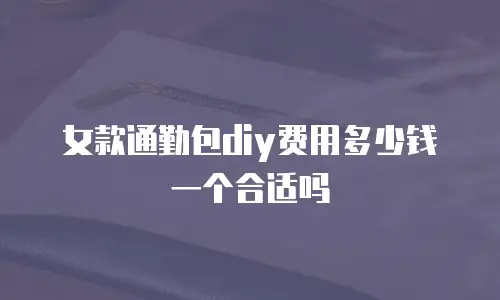 女款通勤包diy费用多少钱一个合适吗