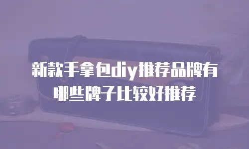 新款手拿包diy推荐品牌有哪些牌子比较好推荐
