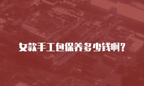 女款手工包保养多少钱啊？