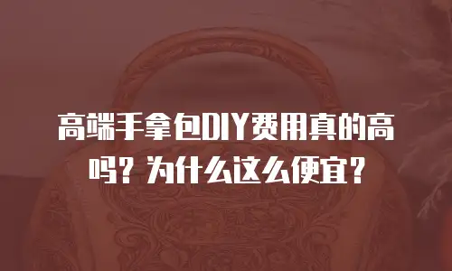 高端手拿包DIY费用真的高吗？为什么这么便宜？