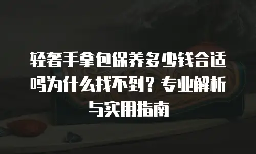 轻奢手拿包保养多少钱合适吗为什么找不到？专业解析与实用指南