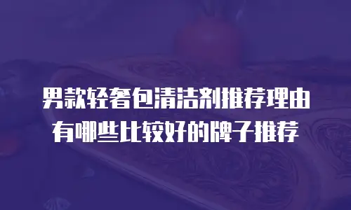 男款轻奢包清洁剂推荐理由有哪些比较好的牌子推荐