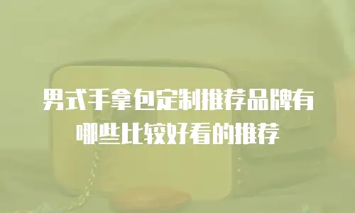 男式手拿包定制推荐品牌有哪些比较好看的推荐