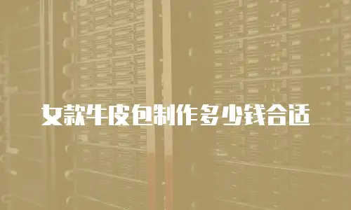 女款牛皮包制作多少钱合适