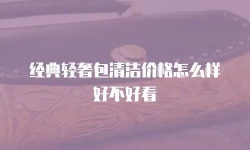 经典轻奢包清洁价格怎么样好不好看