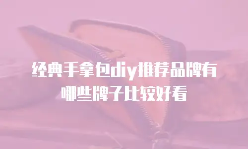 经典手拿包diy推荐品牌有哪些牌子比较好看
