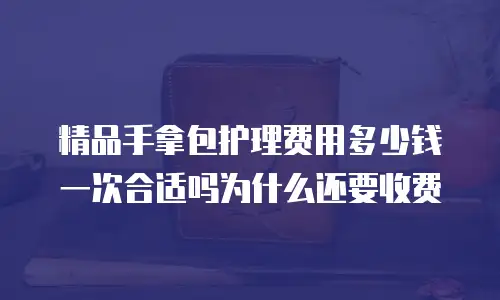 精品手拿包护理费用多少钱一次合适吗为什么还要收费