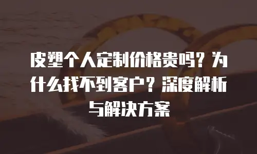 皮塑个人定制价格贵吗？为什么找不到客户？深度解析与解决方案