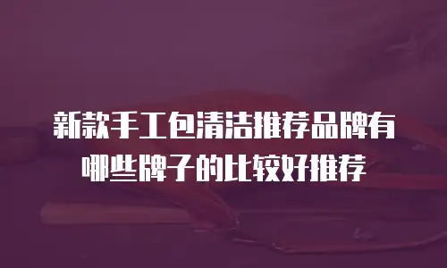 新款手工包清洁推荐品牌有哪些牌子的比较好推荐
